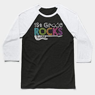 1st Grade Rocks Baseball T-Shirt